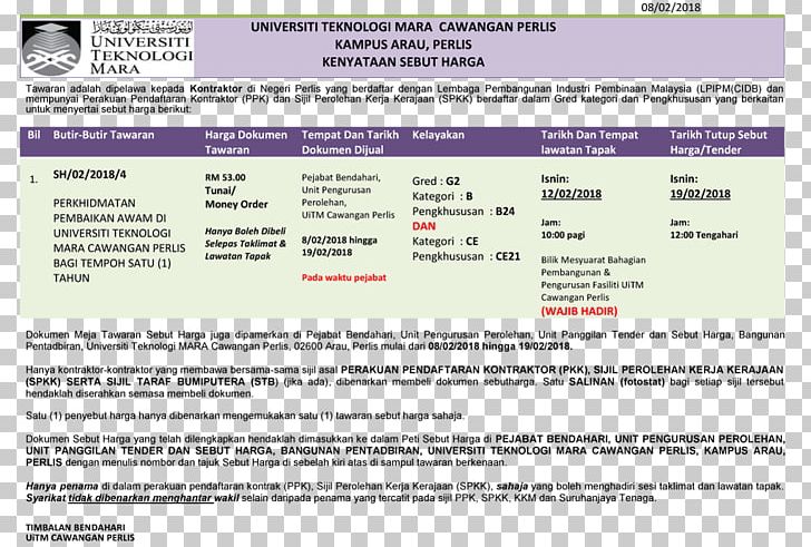 UiTM Perlis Web Page Information User Area PNG, Clipart, Area, Document, Information, Line, Media Free PNG Download