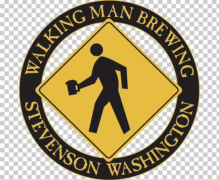 Walking Man Brewing Brewery Stout India Pale Ale Logo PNG, Clipart, Area, Badge, Brand, Brewery, Circle Free PNG Download