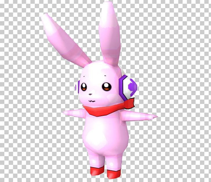 Easter Bunny Pink M Figurine Animated Cartoon PNG, Clipart, Animated Cartoon, C B, Digimon, Digimon Fusion, Easter Free PNG Download