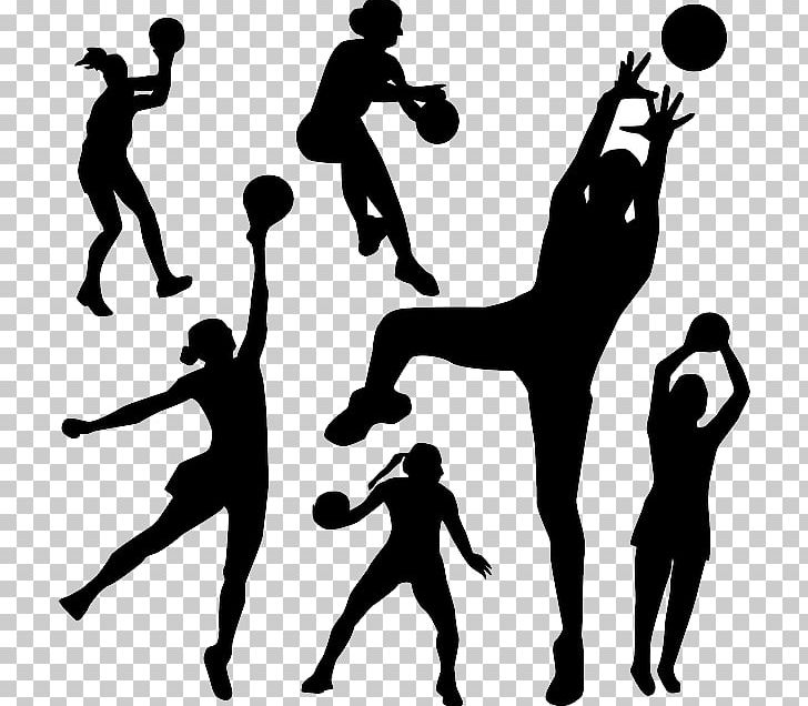 Netball Sport PNG, Clipart, Ball, Basketball, Black And White, Clip Art, Hand Free PNG Download