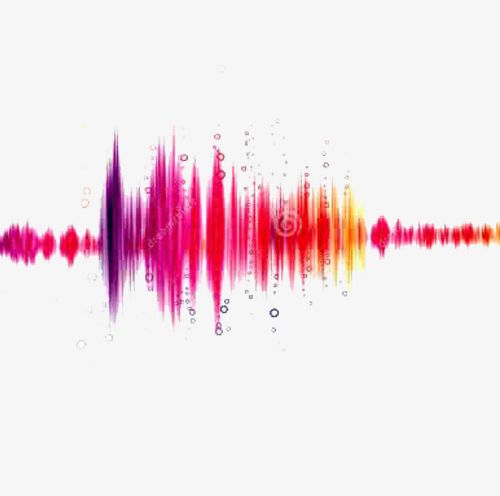 Download Multi-Coloured Sound Wave Paint Splatter Background