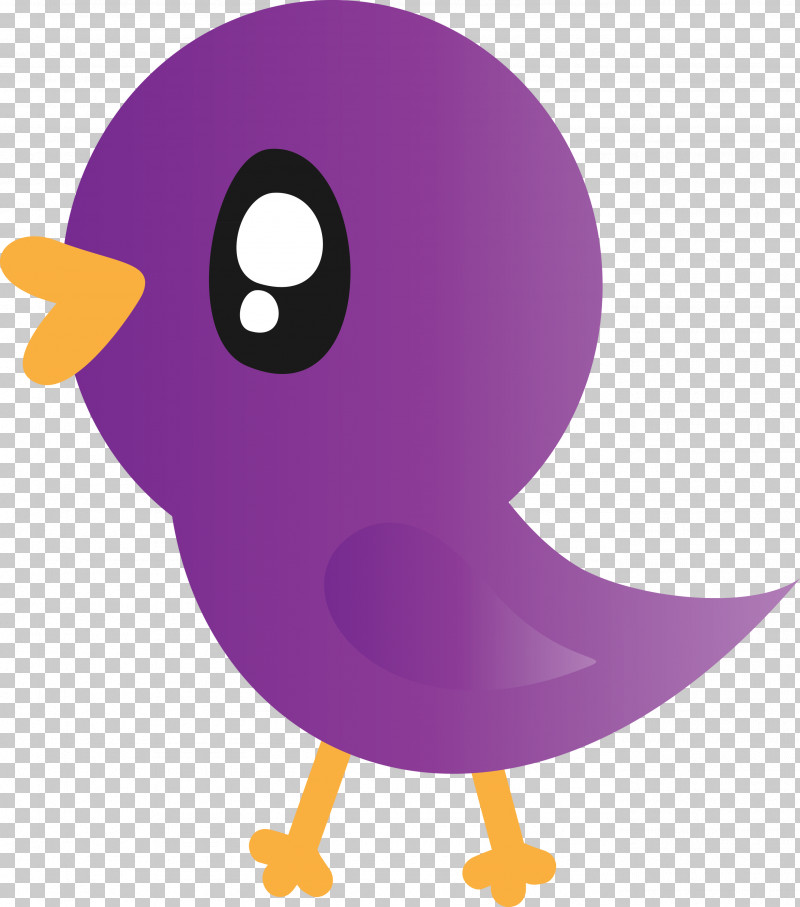 Violet Purple Cartoon Beak Bird PNG, Clipart, Animation, Beak, Bird, Cartoon, Cartoon Bird Free PNG Download