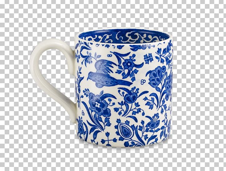 Burleigh Pottery Blue And White Pottery Ceramic Coffee Cup PNG, Clipart, Blue, Blue And White Porcelain, Blue And White Pottery, Blue Peacock, British Isles Free PNG Download