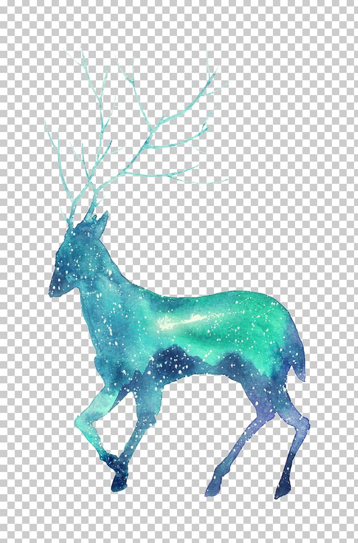 Deer T-shirt Christmas PNG, Clipart, Antler, Art, Christmas, Color, Colorful Free PNG Download