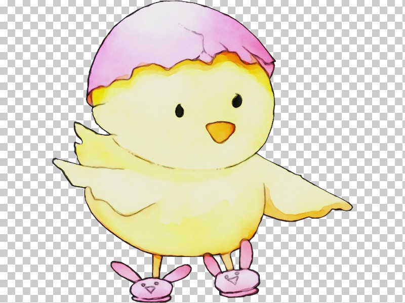 Cartoon Yellow Pink Bird Duck PNG, Clipart, Beak, Bird, Cartoon, Duck, Ducks Geese And Swans Free PNG Download