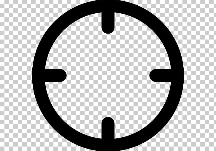 Telescopic Sight Computer Icons Reticle Icon Design PNG, Clipart, Area, Black And White, Circle, Computer Icons, Crosshair Free PNG Download