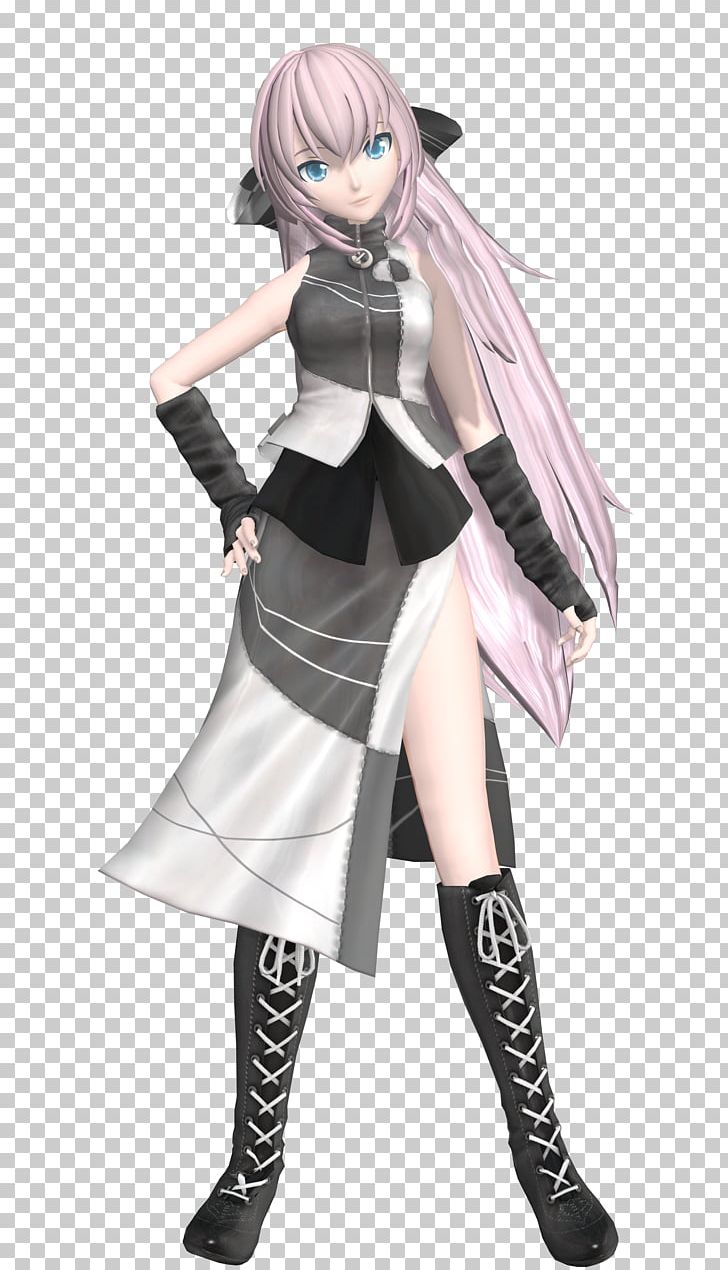 Megurine Luka Hatsune Miku: Project DIVA Arcade Vocaloid MikuMikuDance PNG, Clipart, Action Figure, Anime, Black Hair, Brown Hair, Character Free PNG Download