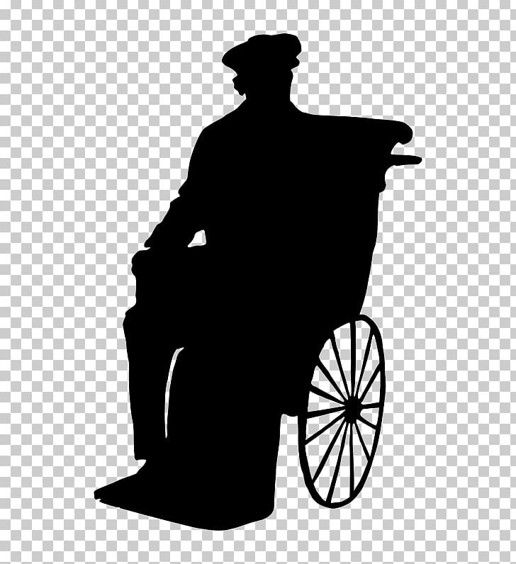 Silhouette Wheelchair Man PNG, Clipart, Black And White, Cartoon, Disability, Headgear, Joint Free PNG Download