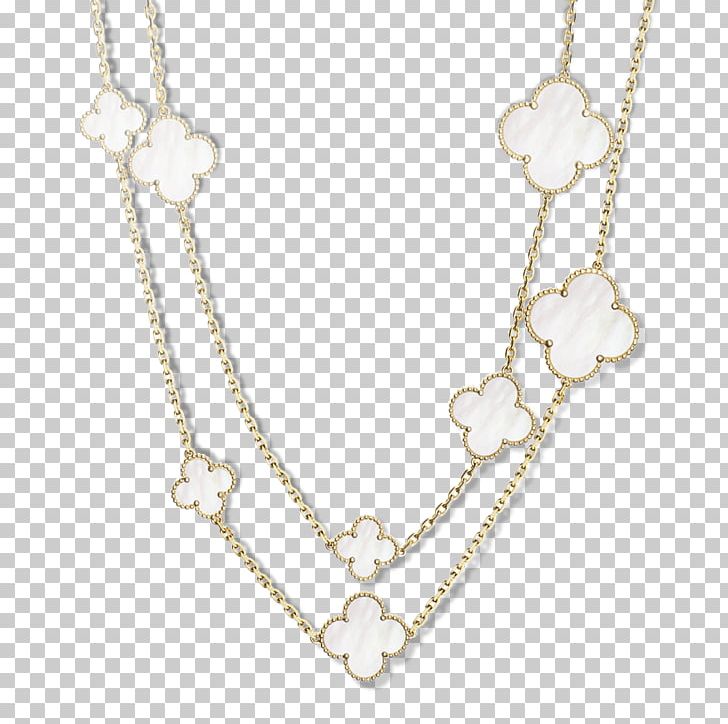 Necklace Van Cleef & Arpels Bracelet Jewellery Silver PNG, Clipart, Alhambra, Body Jewelry, Bracelet, Cartier, Chain Free PNG Download