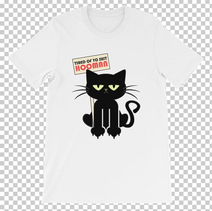 Cat T-shirt Sleeve Unisex Cuteness PNG, Clipart, Animals, Black, Brand, Carnivoran, Cat Free PNG Download