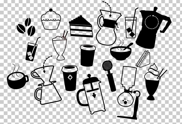 Coffee Cafe Cup Take-out Food PNG, Clipart, Barista, Black And White, Brand, Cafe, Cartoon Free PNG Download