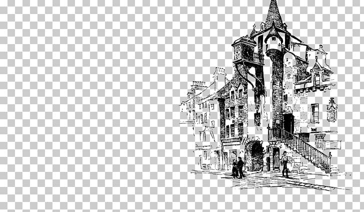Old Tolbooth PNG, Clipart, Arch, Architecture, Artwork, Black And White, Building Free PNG Download