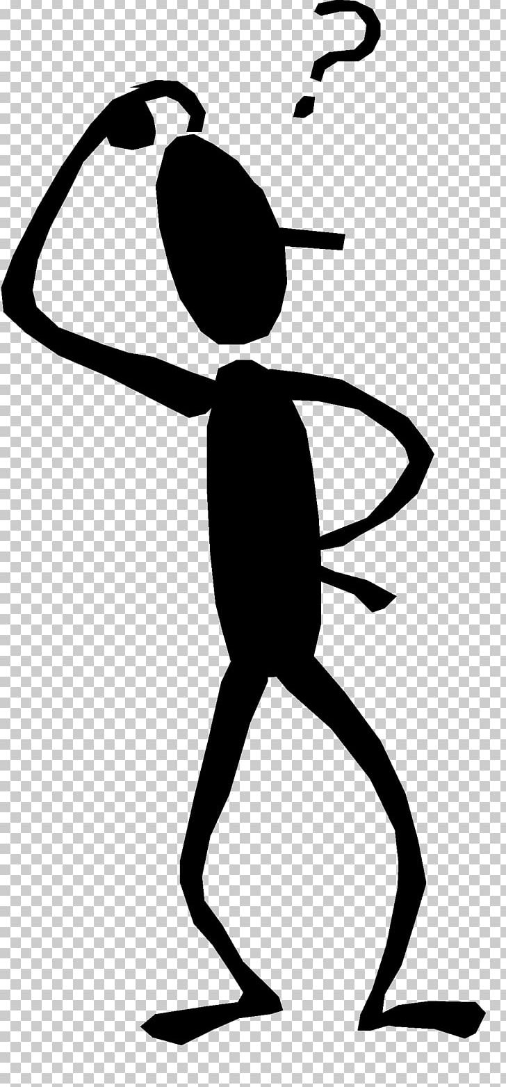 Stick Figure Cartoon Question Mark PNG, Clipart, Area, Art, Artwork, Black, Black And White Free PNG Download