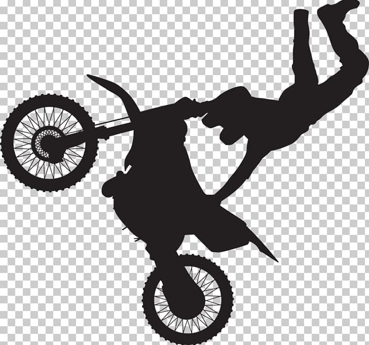 Freestyle Motocross Motorcycle Extreme Sport Wall Decal PNG, Clipart, Bicycle, Black And White, Line, Motocicleta De Cross, Motocross Free PNG Download