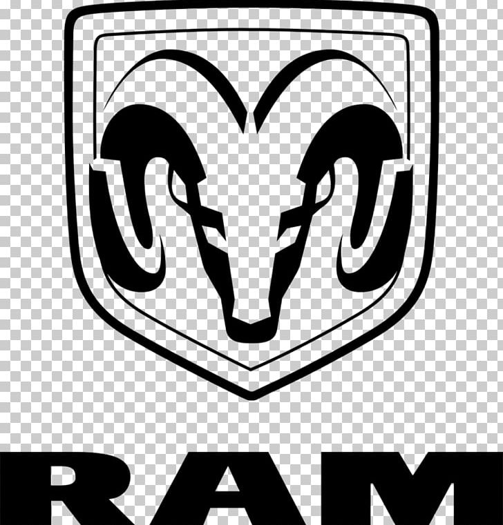 Ram Trucks Ram Pickup Dodge Chrysler Car PNG, Clipart, 2016 Ram 1500, Black And White, Brand, Car, Cartoon Free PNG Download