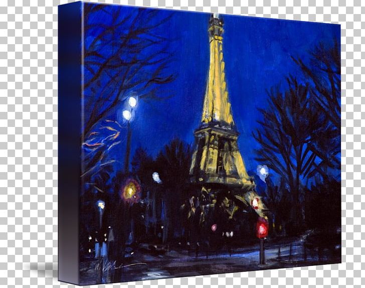 Eiffel Tower Painting Art Christmas Tree Canvas PNG, Clipart, Acrylic Paint, Art, Blue, Canvas, Christmas Free PNG Download