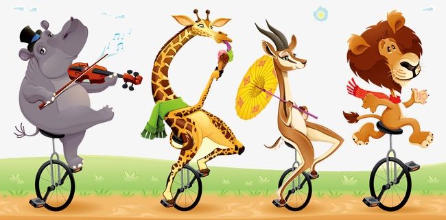 Circus Animals PNG, Clipart, Animals Clipart, Circus Clipart, Lawn, Performance, Set Free PNG Download
