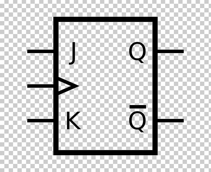 JK Flip-flop Digital Electronics Electronic Symbol PNG, Clipart, Angle, Area, Black, Black And White, Circle Free PNG Download