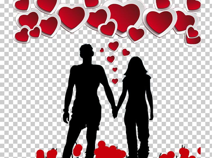 Valentines Day Silhouette Solo Poster PNG, Clipart, Cartoon Couple, Couple, Event, Friendship, Hand Free PNG Download