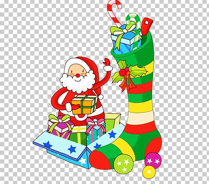 Santa Claus Christmas Gift Illustration PNG, Clipart, Art, Cartoon, Christ, Christmas, Christmas Border Free PNG Download