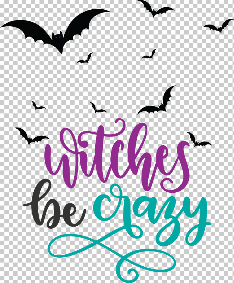 Happy Halloween Witches Be Crazy PNG, Clipart, Beak, Biology, Birds, Branching, Calligraphy Free PNG Download