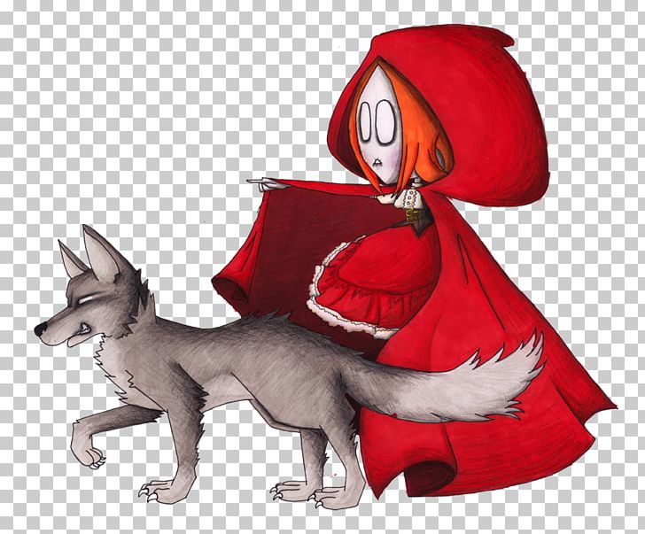 Little Red Riding Hood Gray Wolf Fashion Art PNG, Clipart, Alternative Fashion, Art, Carnivoran, Chaperon, Dog Like Mammal Free PNG Download