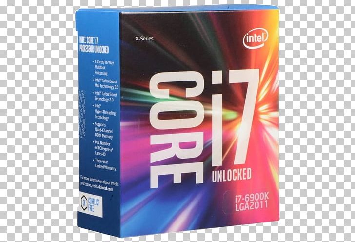 Intel Core I7-6900K Intel Core I7-6800K Central Processing Unit PNG, Clipart, Brand, Broadwell, Central Processing Unit, Intel, Intel Core Free PNG Download