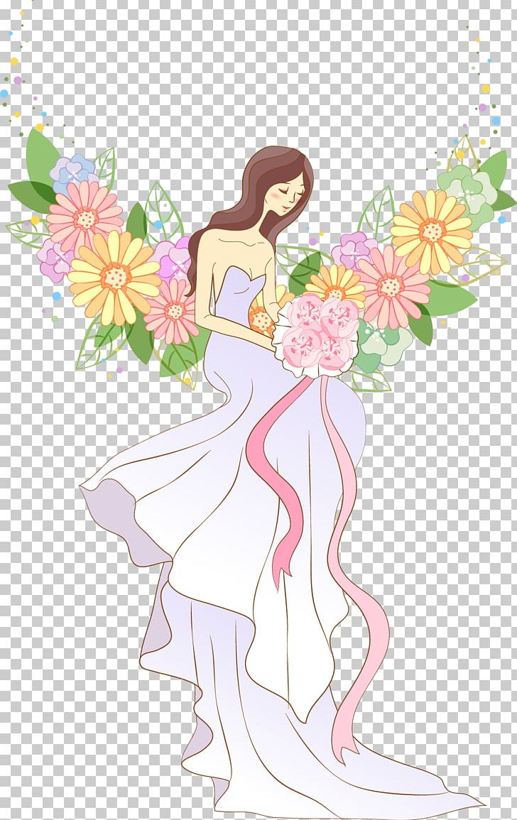 Wedding Invitation Bride PNG, Clipart, Fashion Illustration, Fictional Character, Flower, Flower Arranging, Flowers Free PNG Download