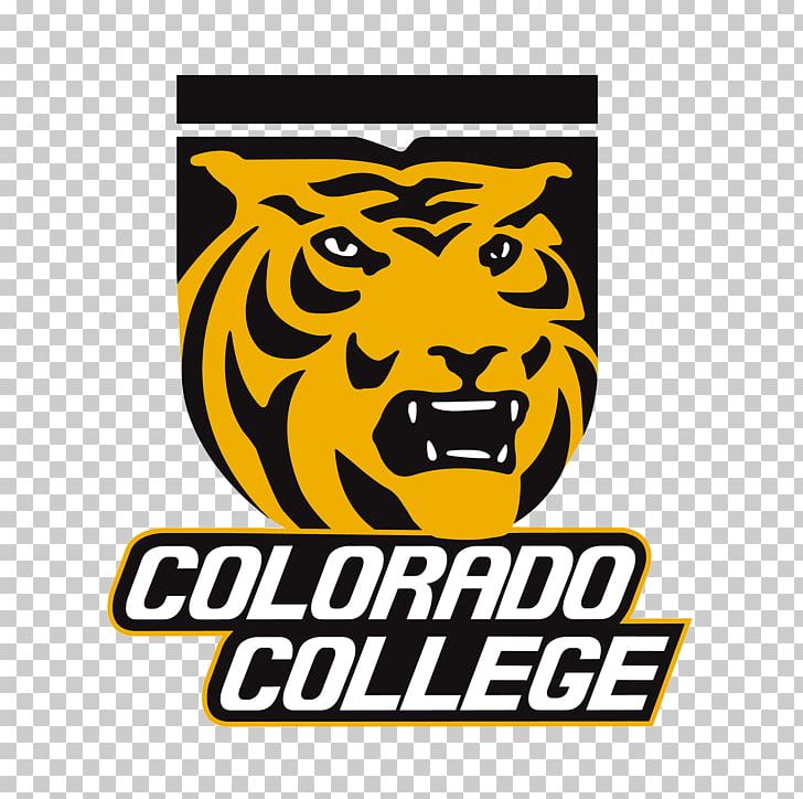 Colorado College Tigers Men's Ice Hockey Broadmoor World Arena NCAA Men's Ice Hockey Championship National Collegiate Hockey Conference PNG, Clipart, Brand, Broadmoor World Arena, Carnivoran, Cat Like Mammal, College Free PNG Download