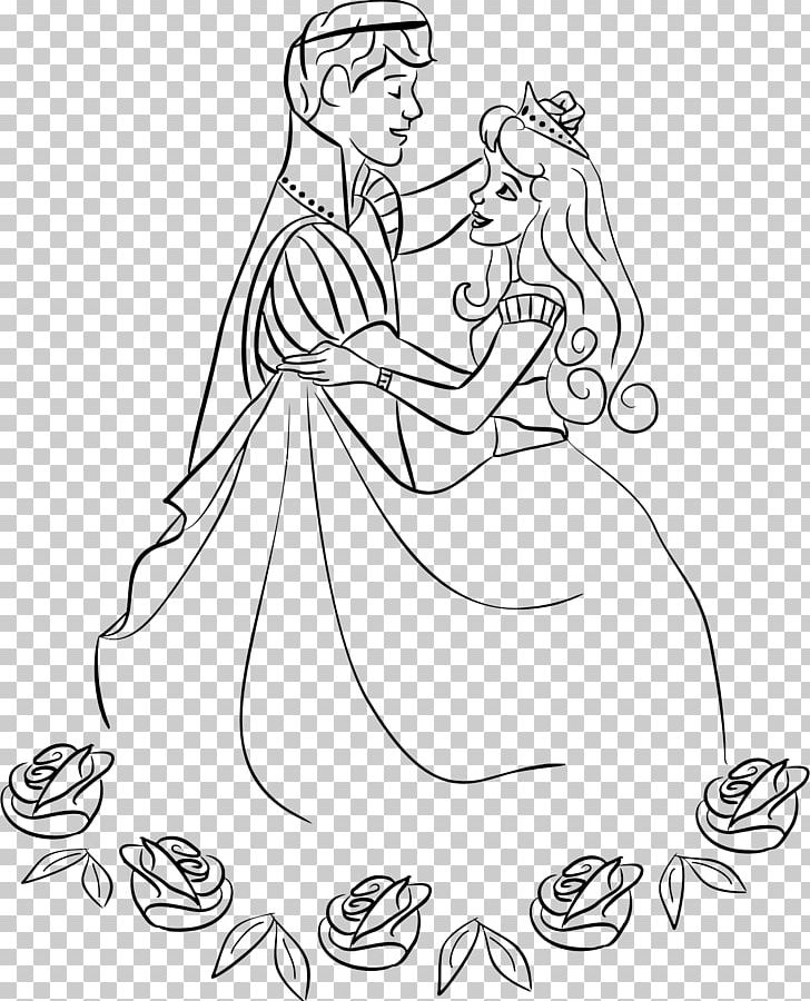 Princess Line Art PNG, Clipart, Arm, Art, Artwork, Black, Black And White Free PNG Download