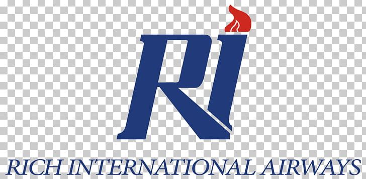 Logo Rich International Airways Brand PNG, Clipart, Airline, Blue, Brand, Jean Craighead George, Line Free PNG Download