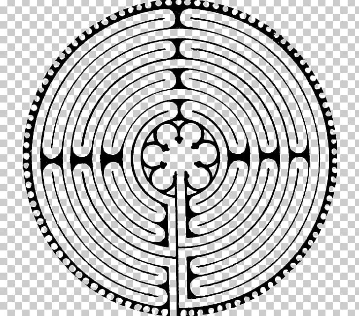 Chartres Cathedral Labyrinth Notre-Dame De Paris Middle Ages PNG, Clipart, Area, Black And White, Building, Cathedral, Chartres Free PNG Download
