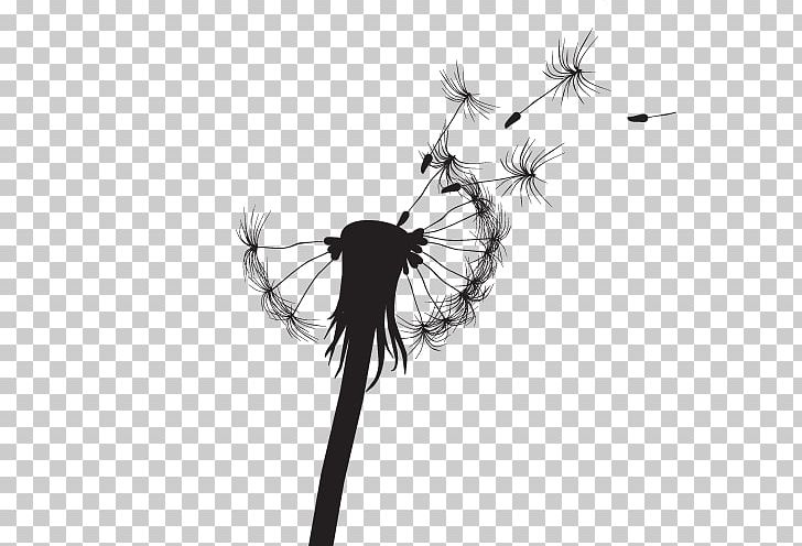 Common Dandelion Silhouette Light Drawing PNG, Clipart, City Silhouette, Computer Wallpaper, Flight, Flowers, Happy Birthday Vector Images Free PNG Download