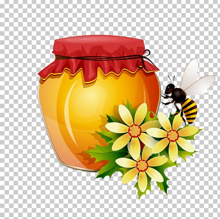 Bee Honeycomb Mason Jar Illustration PNG, Clipart, Animal, Animals, Bee, Bee Hive, Beehive Free PNG Download