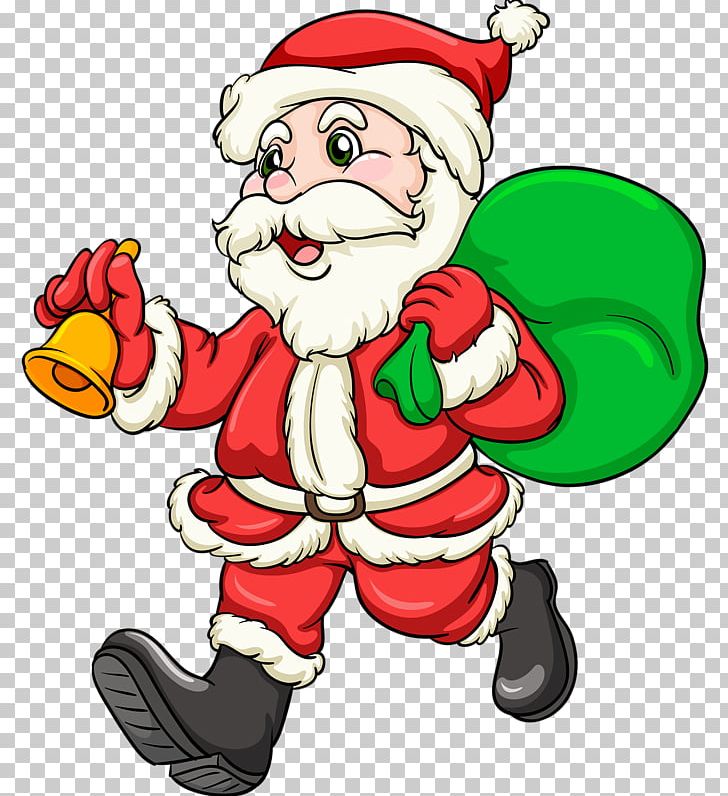 Santa Claus Christmas Illustration PNG, Clipart, Artwork, Bell, Cartoon, Cartoon Santa Claus, Child Free PNG Download