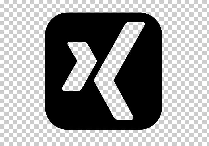 Computer Icons XING Social Media Logo PNG, Clipart, Angle, Awesome, Black, Black And White, Brand Free PNG Download