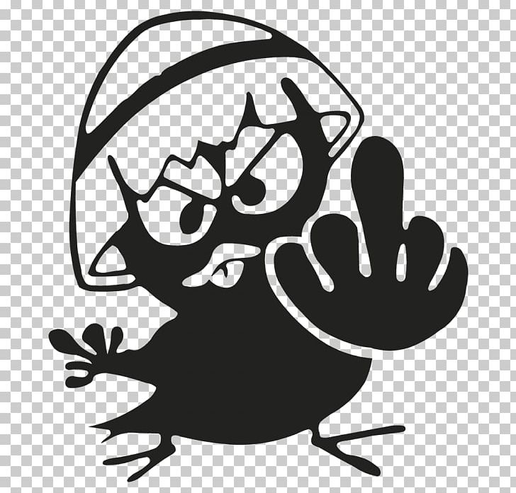 Calimero Sticker The Finger Digit Decal PNG, Clipart, Adhesive, Advertising, Art, Artwork, Black And White Free PNG Download