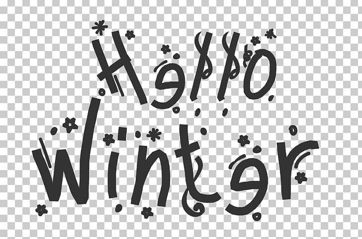 Hello Winter PNG, Clipart, Art, Black, Black And White, Black M, Brand Free PNG Download