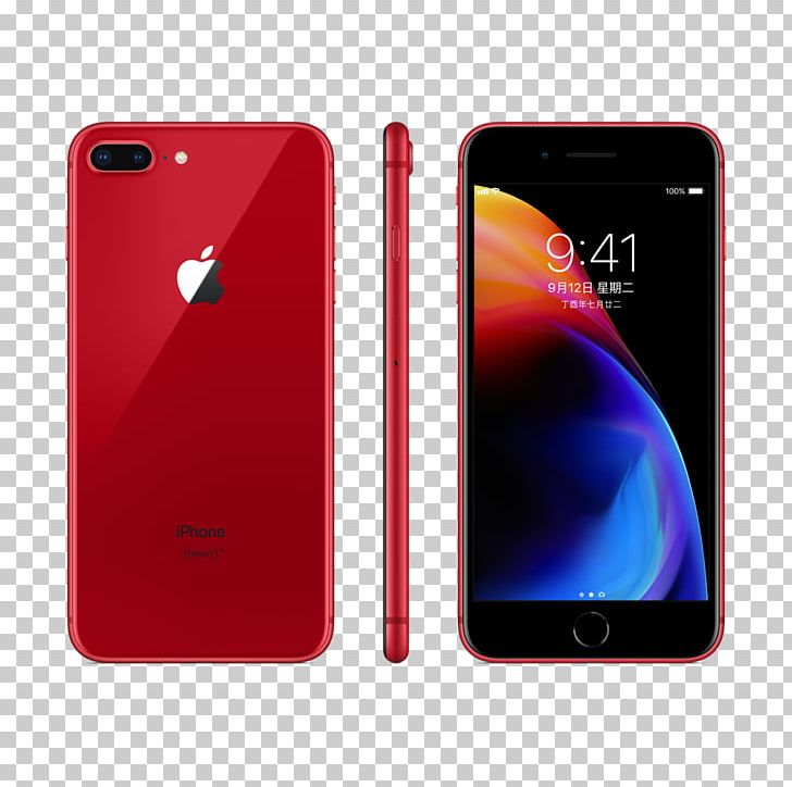 IPhone 7 Product Red Apple Smartphone PNG, Clipart, Apple Iphone 8 Plus, Communication Device, Electronic Device, Feat, Gadget Free PNG Download