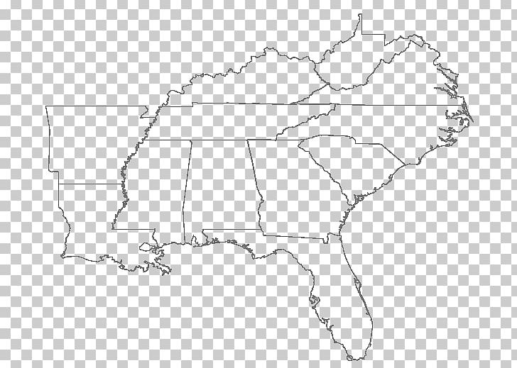 Southeastern United States East Coast Of The United States Blank Map PNG, Clipart, Angle, Area, Black And White, Blank Map, Diagram Free PNG Download