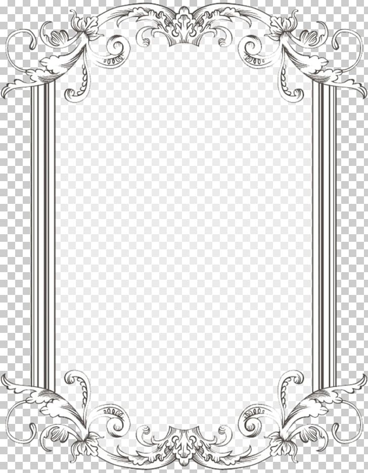 Vintage Clothing Frames Desktop PNG, Clipart, Area, Black And White, Body Jewelry, Border, Circle Free PNG Download