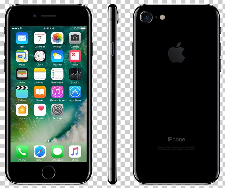 IPhone 7 Plus Apple Telephone Black AT&T PNG, Clipart, Apple, Black, Electronic Device, Electronics, Feature Phone Free PNG Download