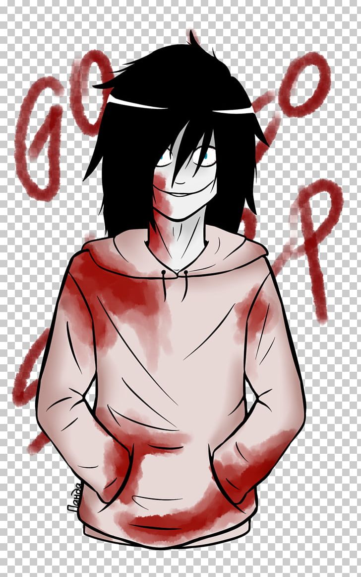 Jeff The Killer Slenderman Illustration Fan Art PNG, Clipart, Anime, Arm, Art, Black Hair, Blood Free PNG Download