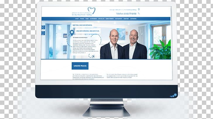 Responsive Web Design Dentist Advertising Web Page PNG, Clipart, Brand, Business, Collaboration, Communication, Computer Monitor Free PNG Download