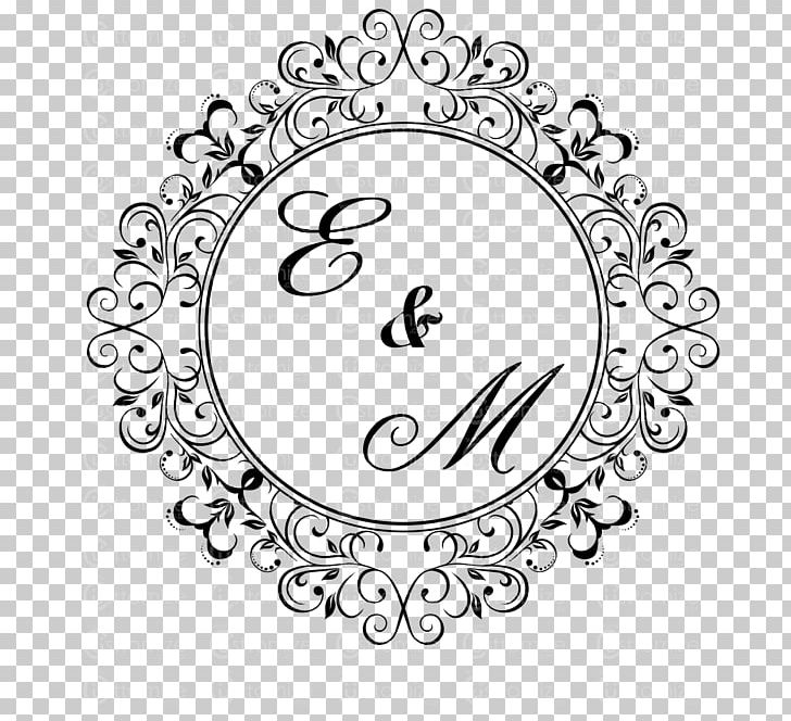 Monogram Document PNG, Clipart, Art, Black And White, Body Jewelry, Brand, Circle Free PNG Download