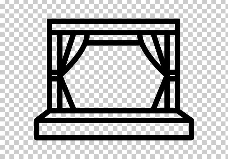 Stage Computer Icons Theatre PNG, Clipart, Angle, Area, Art, Black And White, Cinema Free PNG Download