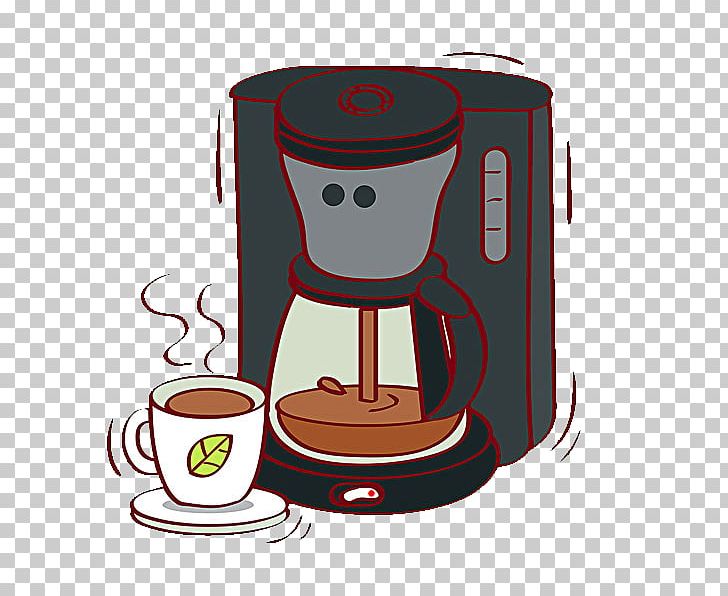 Coffee Cup Small Appliance Coffeemaker Illustration PNG, Clipart, Coffee, Coffee, Coffee Cup, Coffee Machine, Coffee Shop Free PNG Download