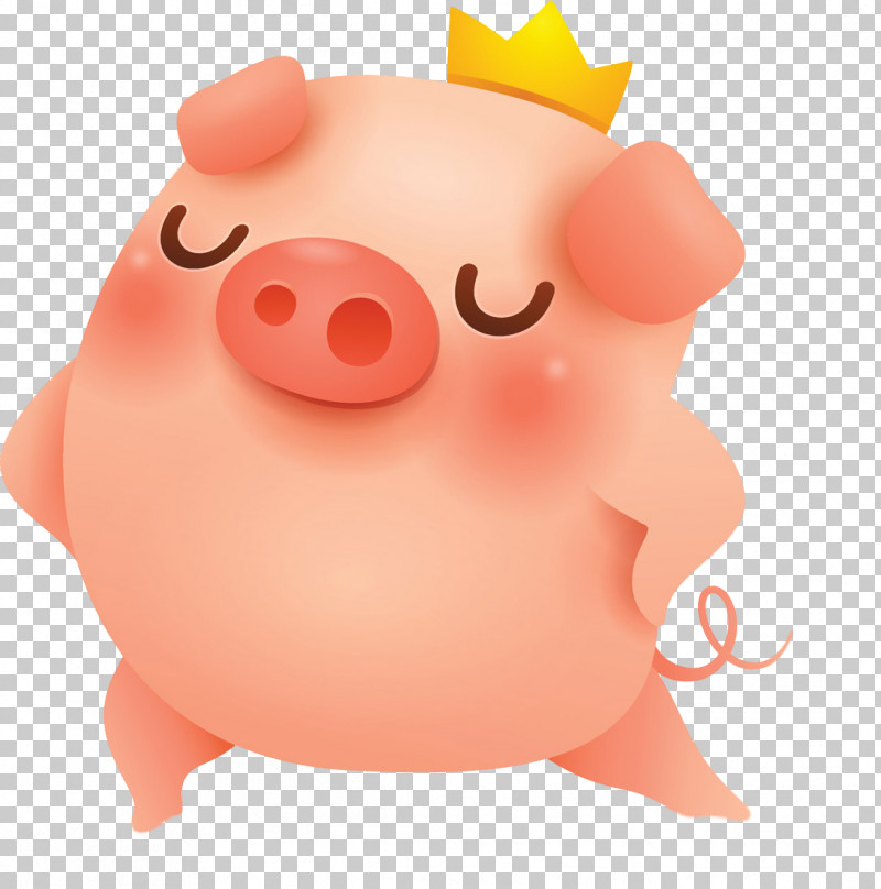 Cute Pig PNG, Clipart, Animation, Cartoon, Cute Pig, Livestock, Pink Free PNG Download