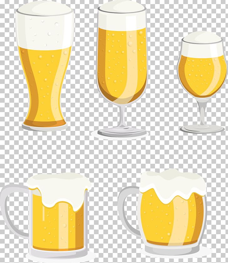 beer pint glass vector