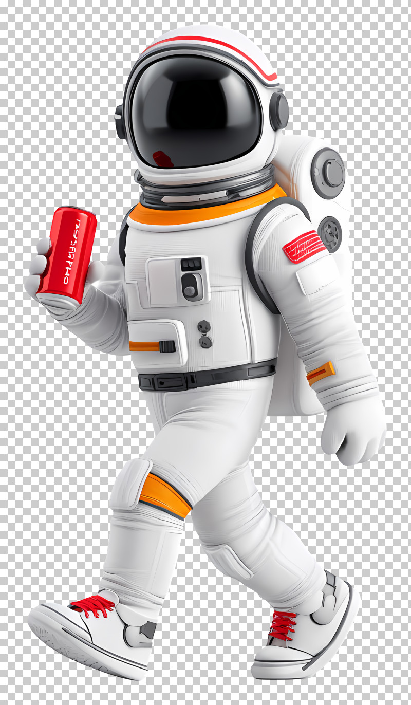 Astronaut Holding Soda - Astronaut With Drink In Space Adventure PNG